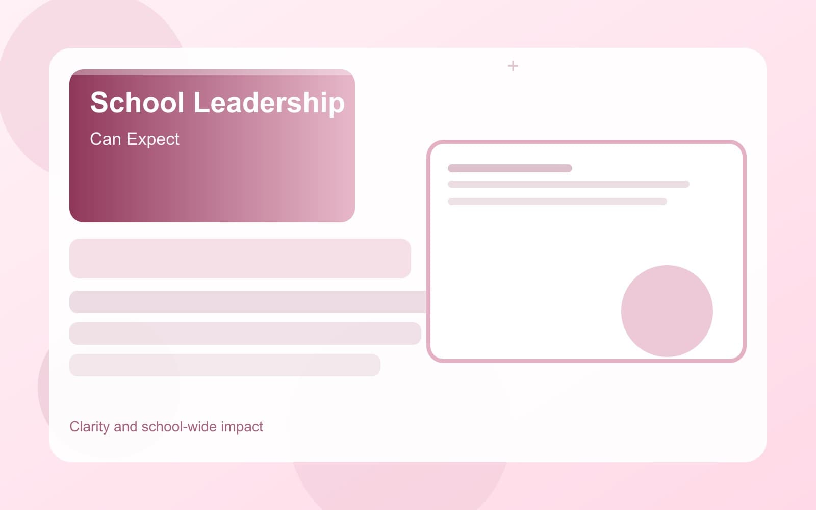 What principals can expect