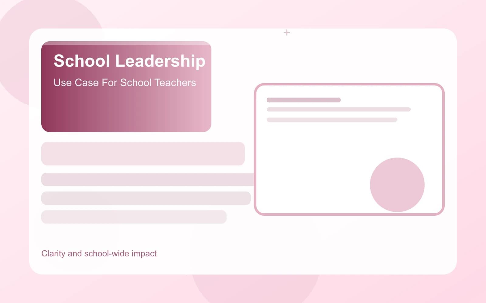 Use cases for school leaders