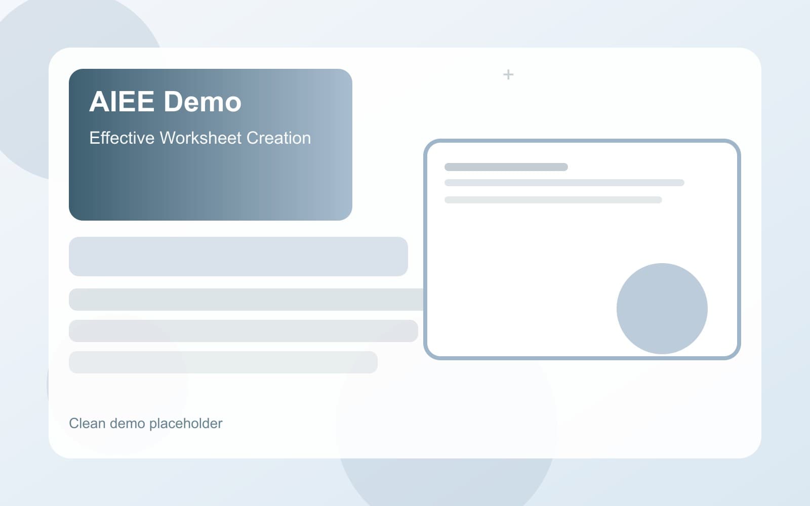 Worksheet Generator in action
